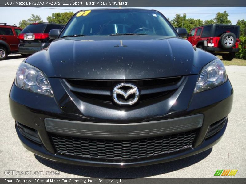 Black Mica / Gray/Black 2007 Mazda MAZDA3 MAZDASPEED3 Sport