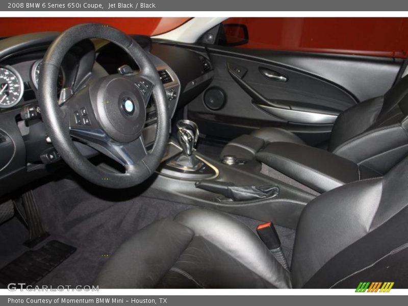 Jet Black / Black 2008 BMW 6 Series 650i Coupe