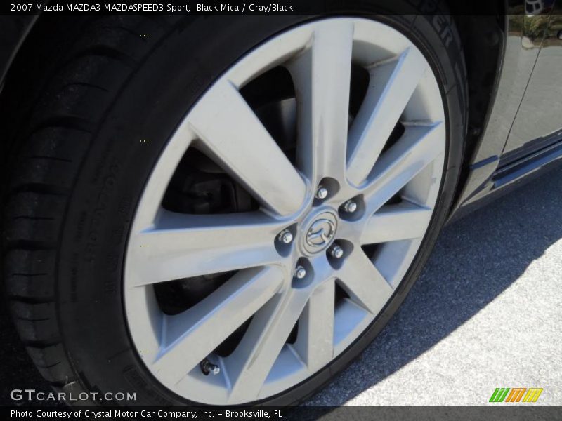 Black Mica / Gray/Black 2007 Mazda MAZDA3 MAZDASPEED3 Sport
