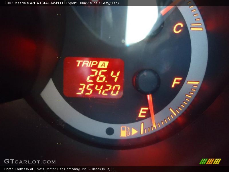 Black Mica / Gray/Black 2007 Mazda MAZDA3 MAZDASPEED3 Sport