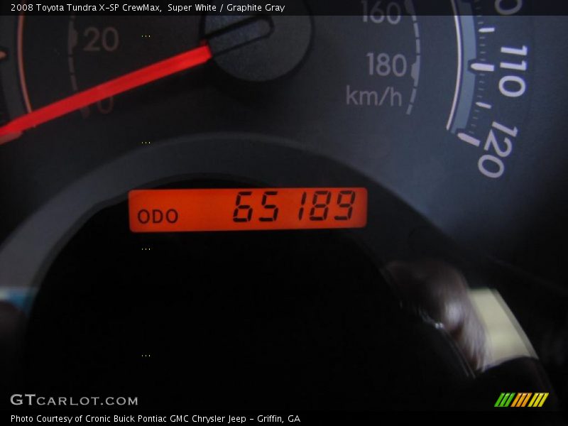 Super White / Graphite Gray 2008 Toyota Tundra X-SP CrewMax