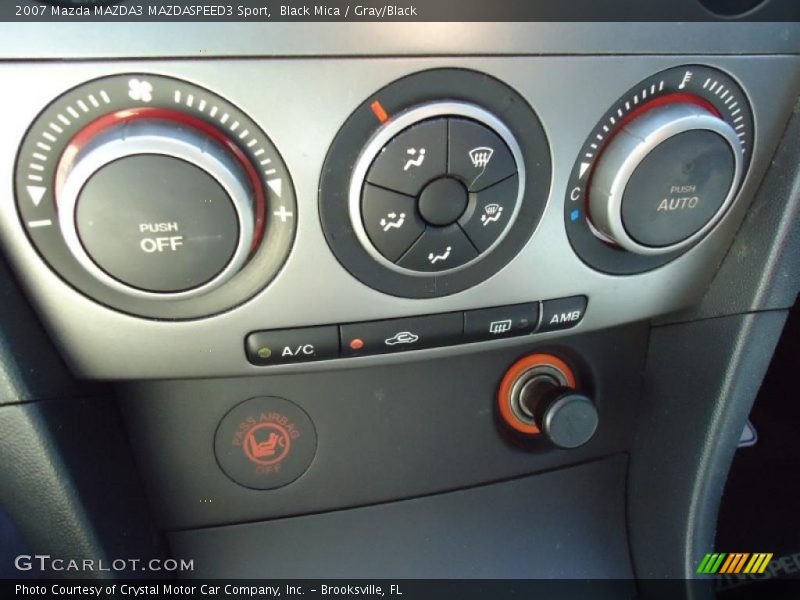 Controls of 2007 MAZDA3 MAZDASPEED3 Sport