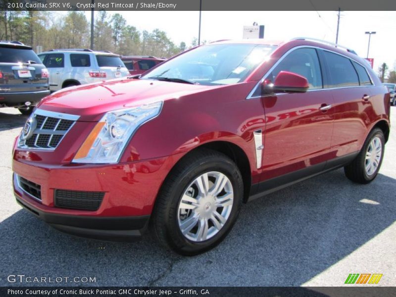 Crystal Red Tintcoat / Shale/Ebony 2010 Cadillac SRX V6
