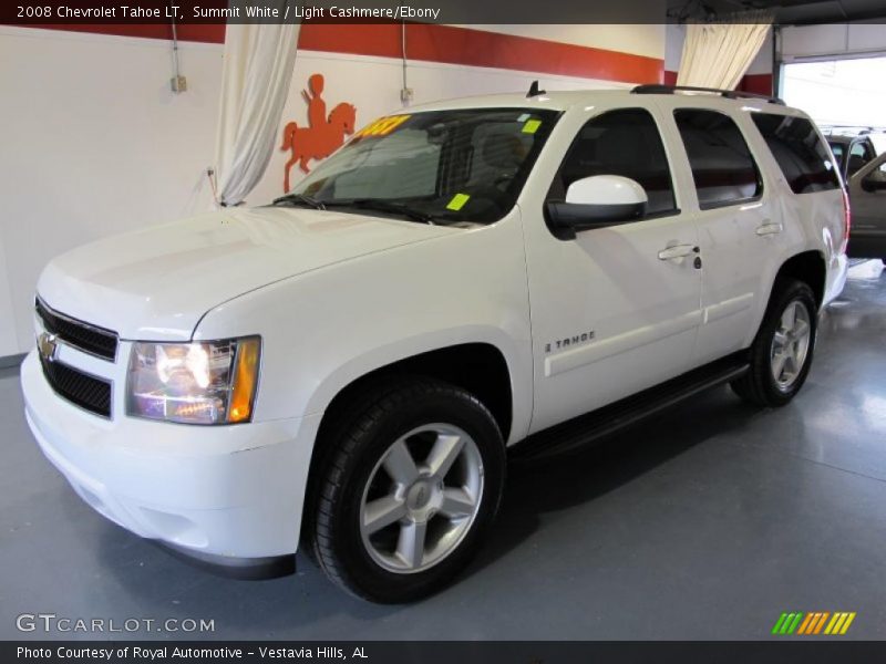 Summit White / Light Cashmere/Ebony 2008 Chevrolet Tahoe LT