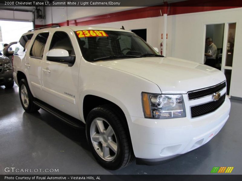 Summit White / Light Cashmere/Ebony 2008 Chevrolet Tahoe LT