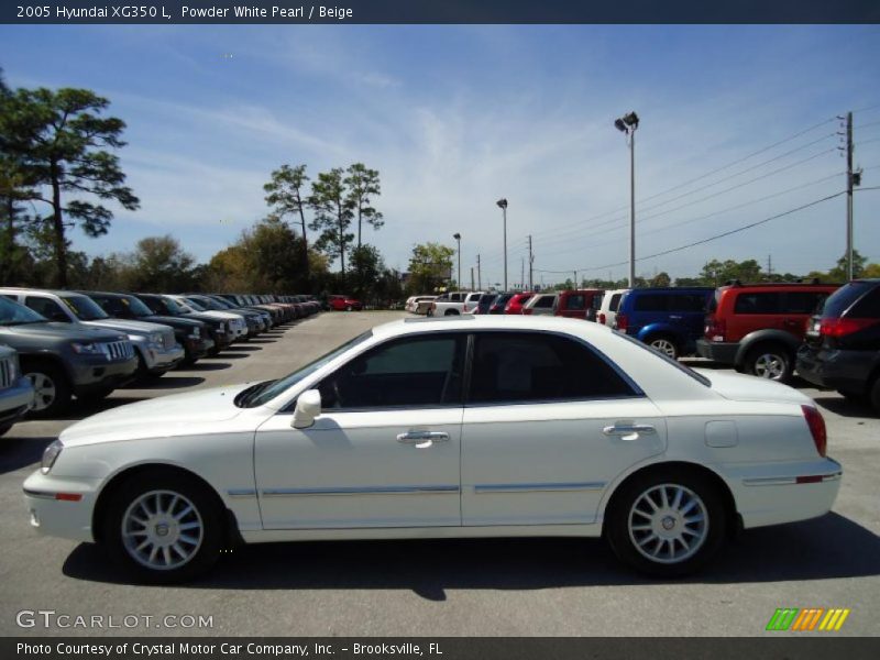 Powder White Pearl / Beige 2005 Hyundai XG350 L
