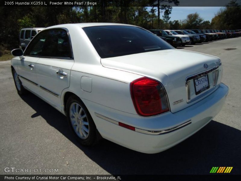 Powder White Pearl / Beige 2005 Hyundai XG350 L