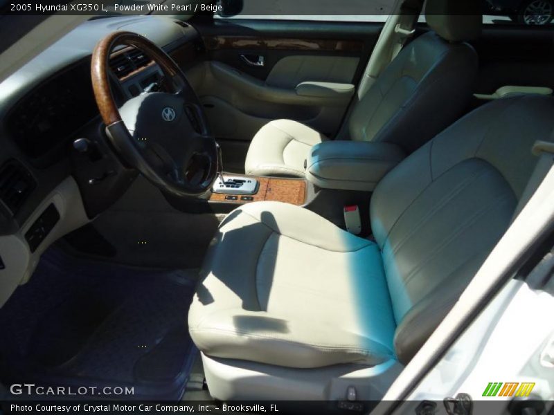 Powder White Pearl / Beige 2005 Hyundai XG350 L