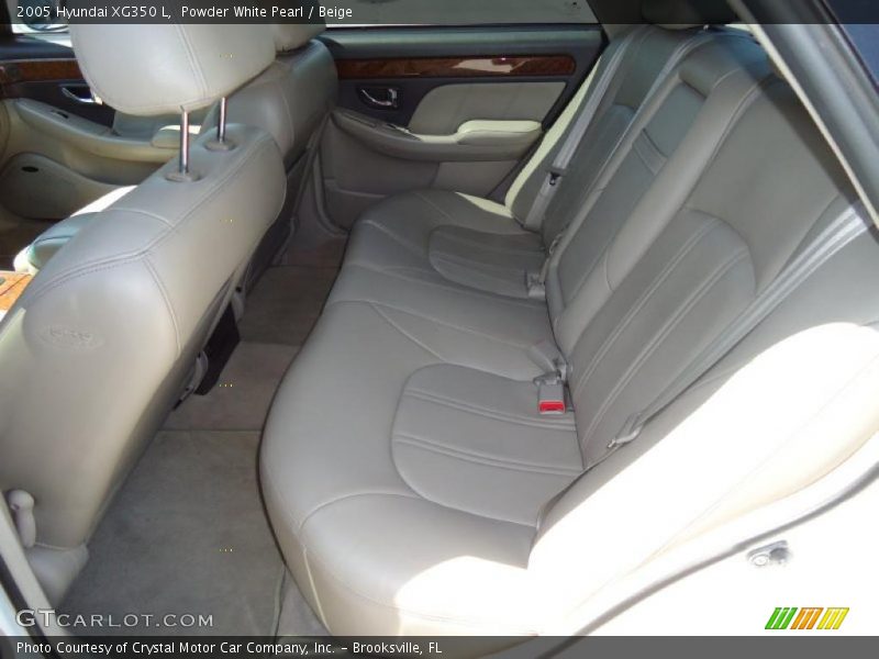 Powder White Pearl / Beige 2005 Hyundai XG350 L