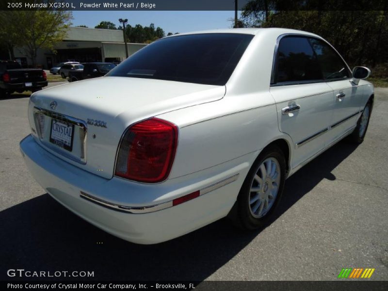 Powder White Pearl / Beige 2005 Hyundai XG350 L