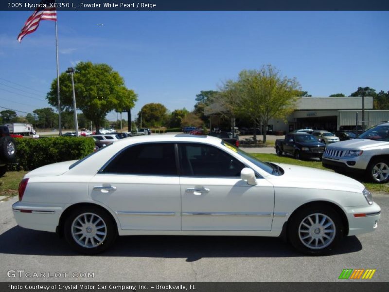 Powder White Pearl / Beige 2005 Hyundai XG350 L