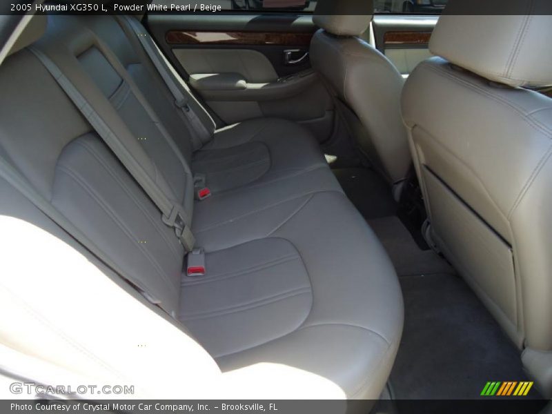 Powder White Pearl / Beige 2005 Hyundai XG350 L