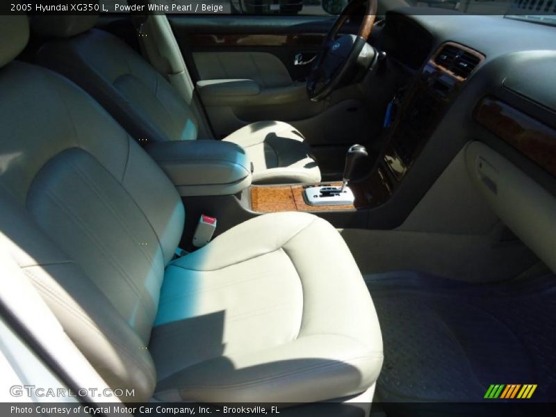 Powder White Pearl / Beige 2005 Hyundai XG350 L