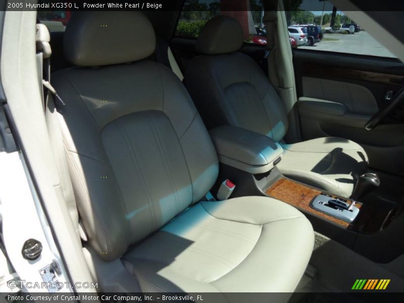 Powder White Pearl / Beige 2005 Hyundai XG350 L