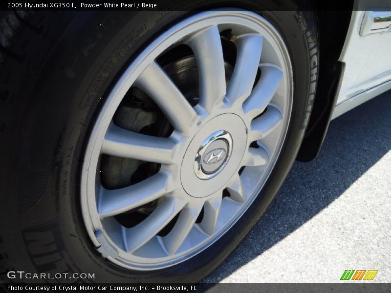 Powder White Pearl / Beige 2005 Hyundai XG350 L