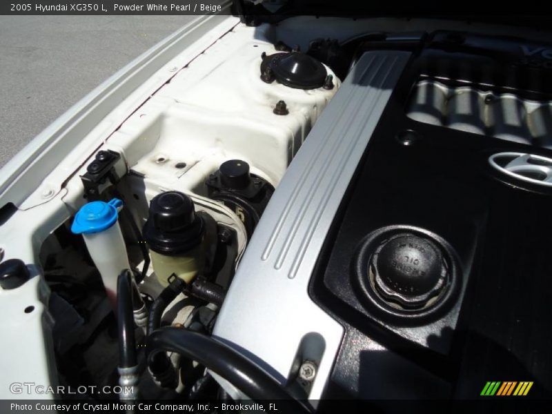 Powder White Pearl / Beige 2005 Hyundai XG350 L