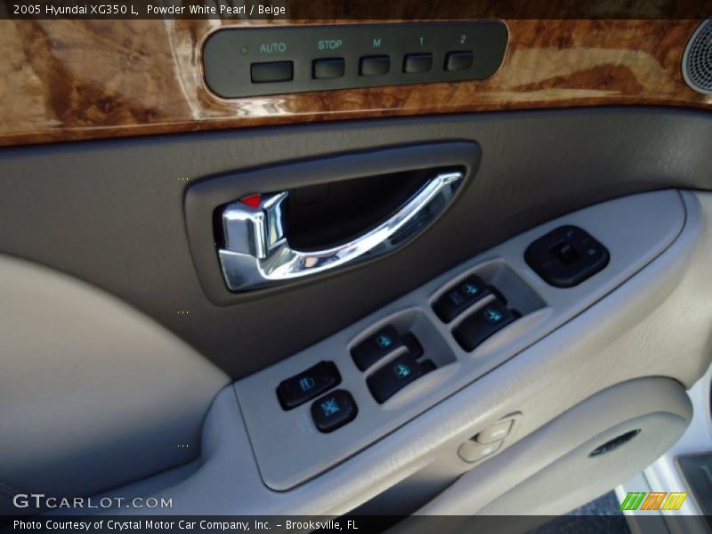 Powder White Pearl / Beige 2005 Hyundai XG350 L