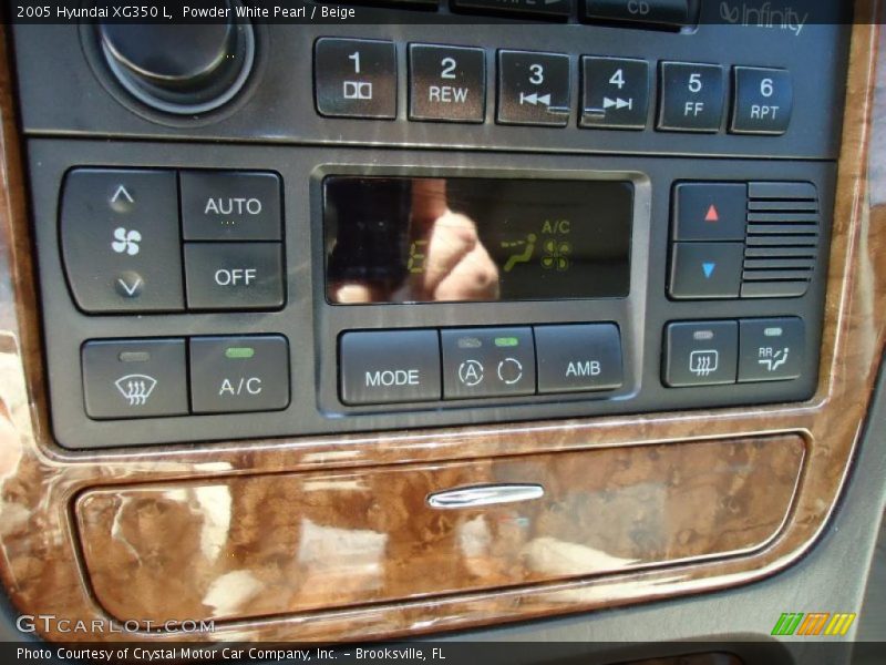 Powder White Pearl / Beige 2005 Hyundai XG350 L