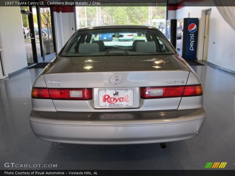 Cashmere Beige Metallic / Gray 1997 Toyota Camry LE