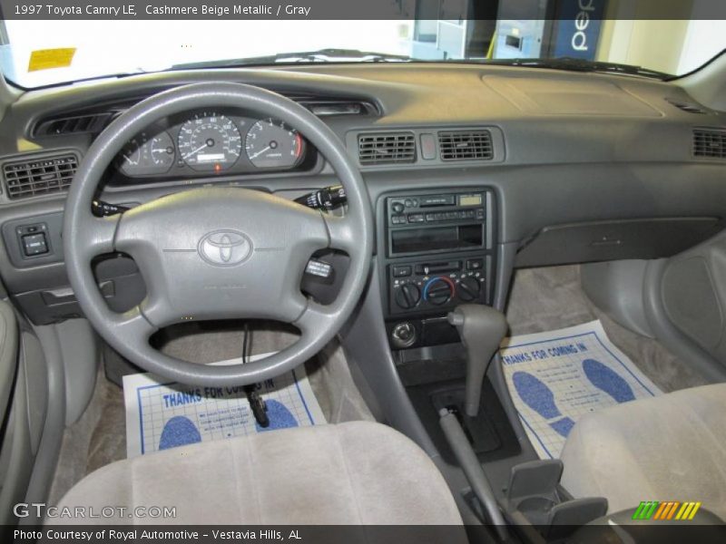 Cashmere Beige Metallic / Gray 1997 Toyota Camry LE