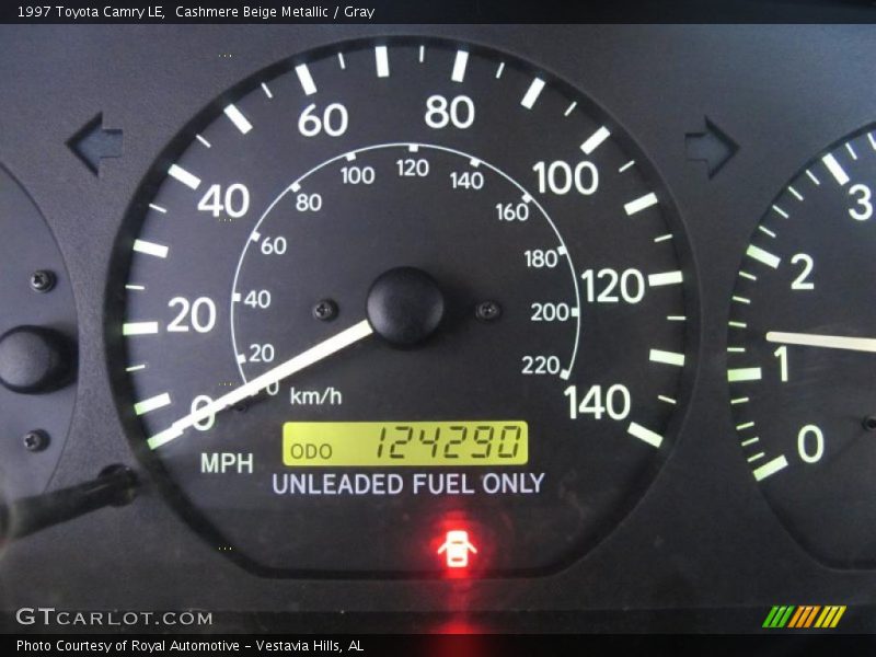 Cashmere Beige Metallic / Gray 1997 Toyota Camry LE