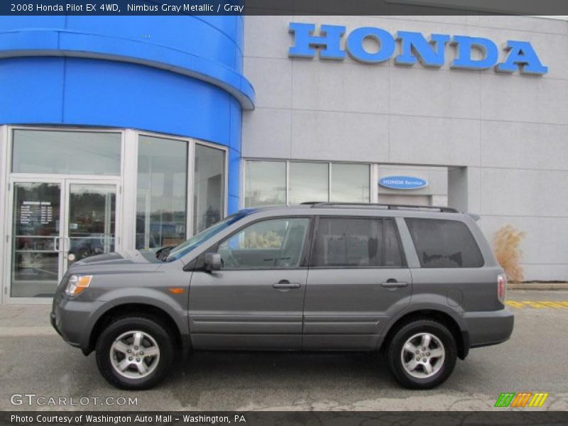 Nimbus Gray Metallic / Gray 2008 Honda Pilot EX 4WD