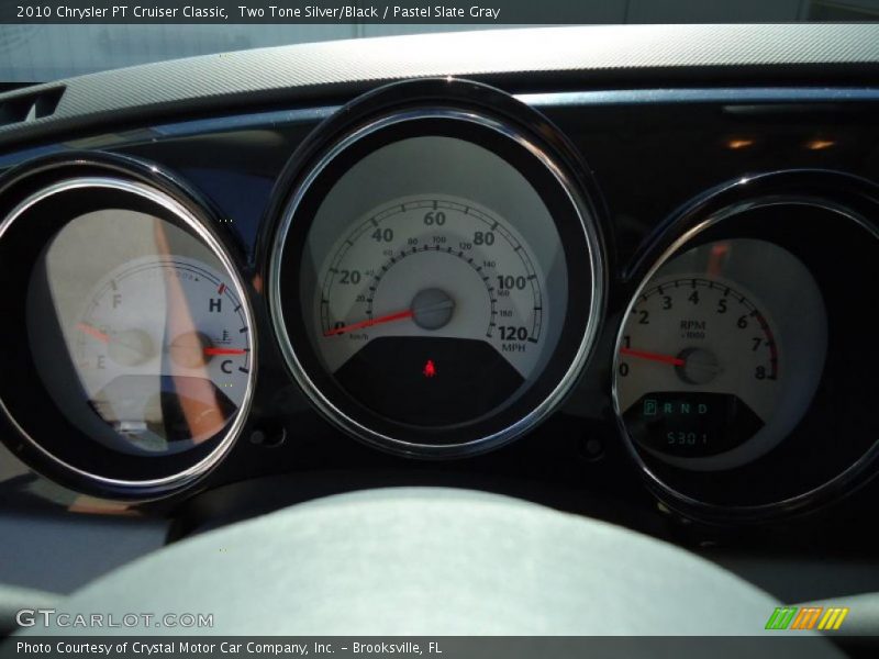 Two Tone Silver/Black / Pastel Slate Gray 2010 Chrysler PT Cruiser Classic