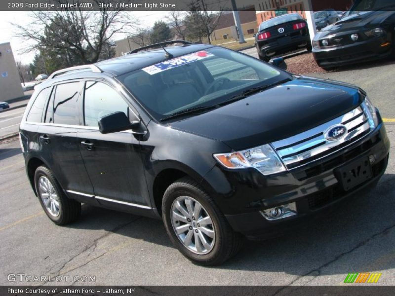 Black / Medium Light Stone 2008 Ford Edge Limited AWD