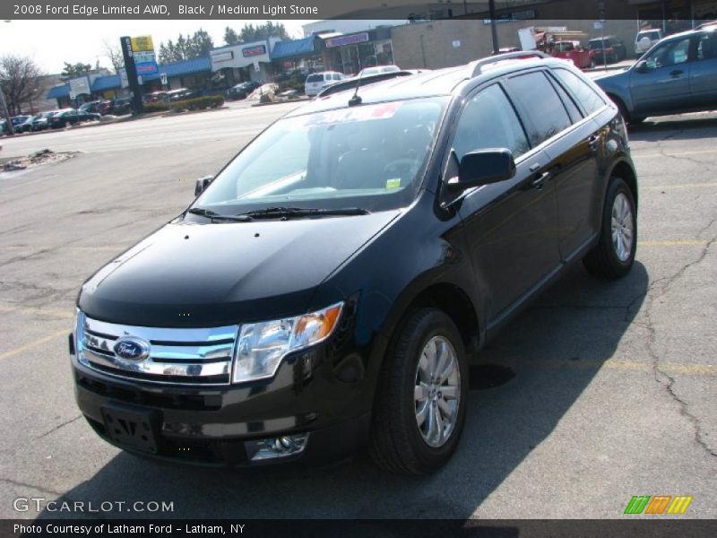 Black / Medium Light Stone 2008 Ford Edge Limited AWD