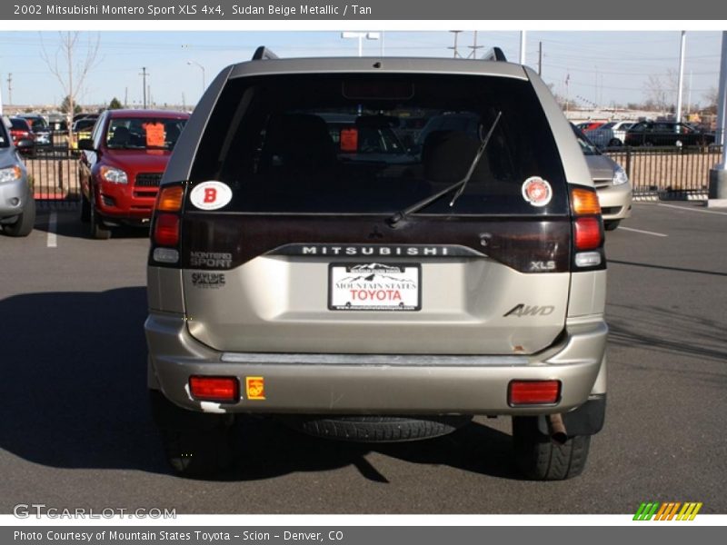 Sudan Beige Metallic / Tan 2002 Mitsubishi Montero Sport XLS 4x4