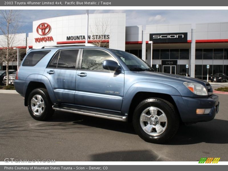 Pacific Blue Metallic / Taupe 2003 Toyota 4Runner Limited 4x4