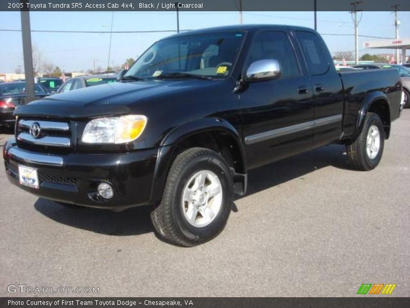 Black / Light Charcoal 2005 Toyota Tundra SR5 Access Cab 4x4