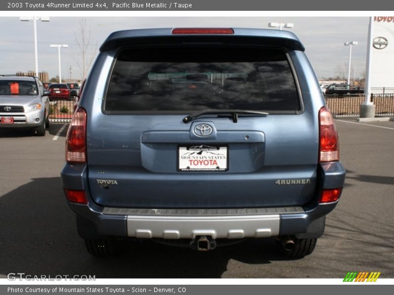 Pacific Blue Metallic / Taupe 2003 Toyota 4Runner Limited 4x4