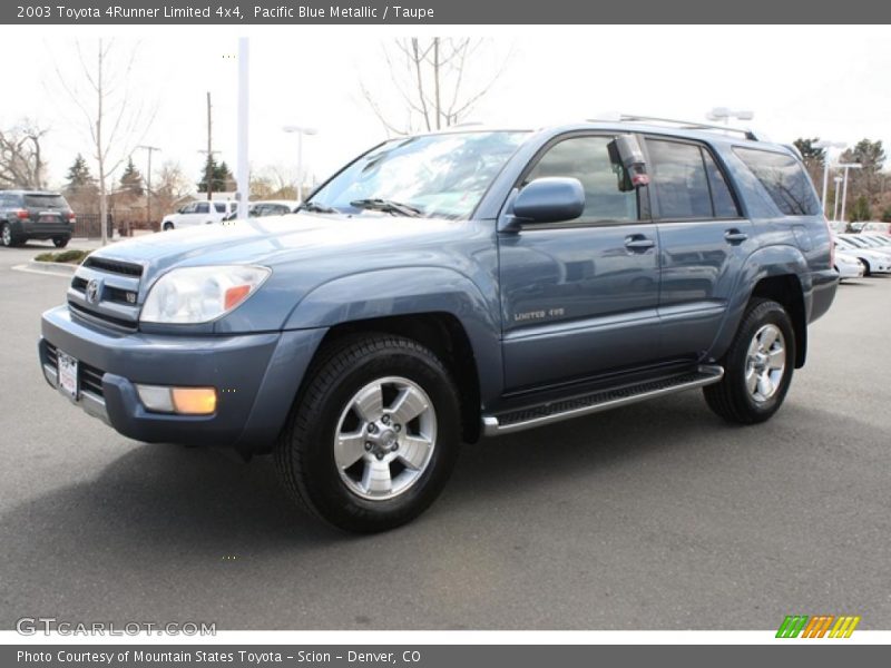 Pacific Blue Metallic / Taupe 2003 Toyota 4Runner Limited 4x4