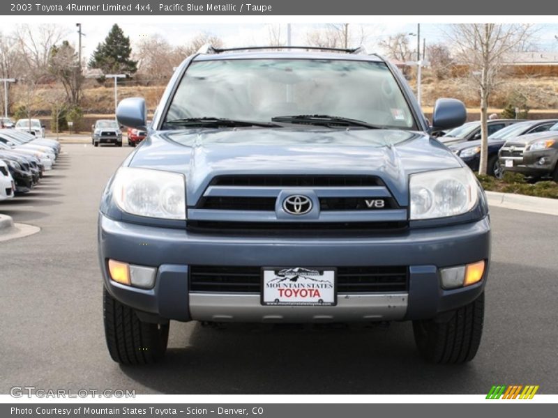 Pacific Blue Metallic / Taupe 2003 Toyota 4Runner Limited 4x4