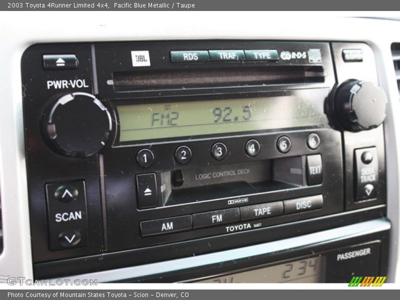 Pacific Blue Metallic / Taupe 2003 Toyota 4Runner Limited 4x4