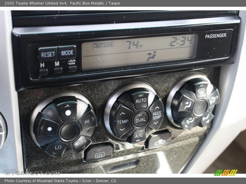 Pacific Blue Metallic / Taupe 2003 Toyota 4Runner Limited 4x4