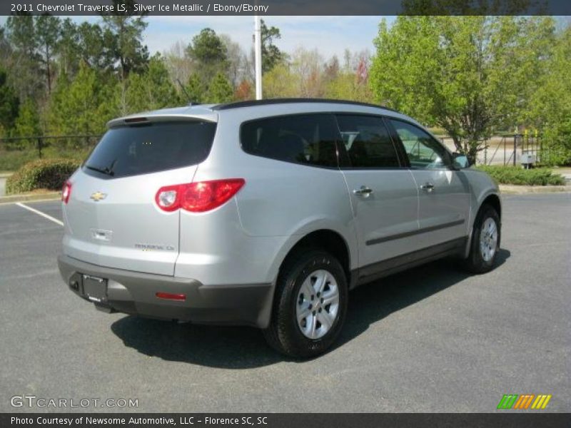 Silver Ice Metallic / Ebony/Ebony 2011 Chevrolet Traverse LS