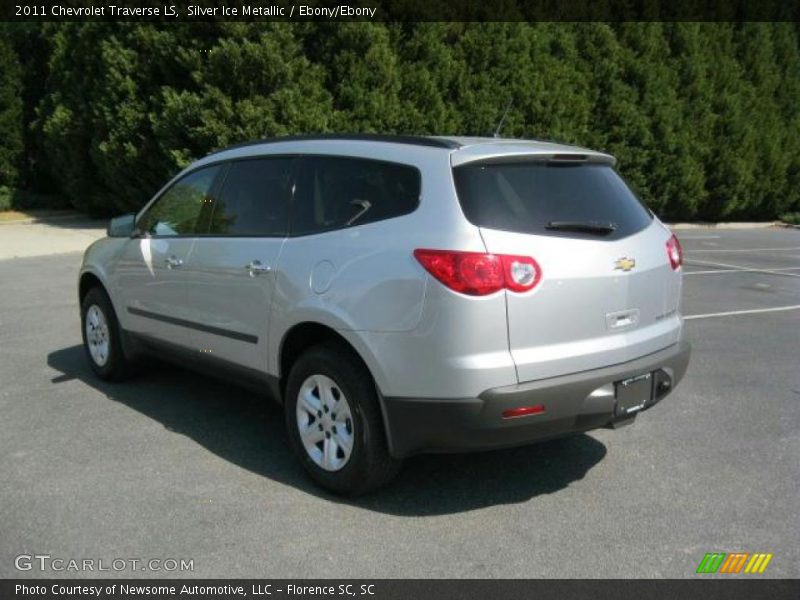 Silver Ice Metallic / Ebony/Ebony 2011 Chevrolet Traverse LS
