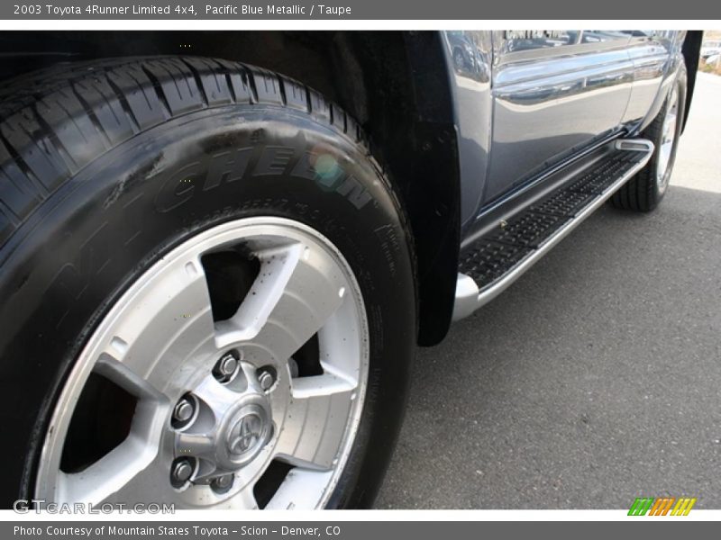 Pacific Blue Metallic / Taupe 2003 Toyota 4Runner Limited 4x4