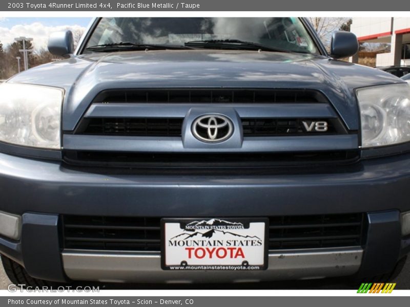 Pacific Blue Metallic / Taupe 2003 Toyota 4Runner Limited 4x4