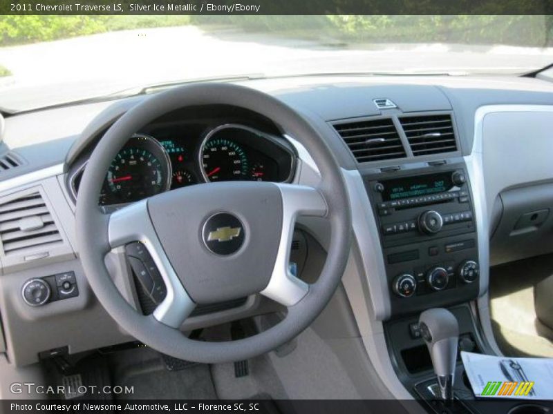 Silver Ice Metallic / Ebony/Ebony 2011 Chevrolet Traverse LS