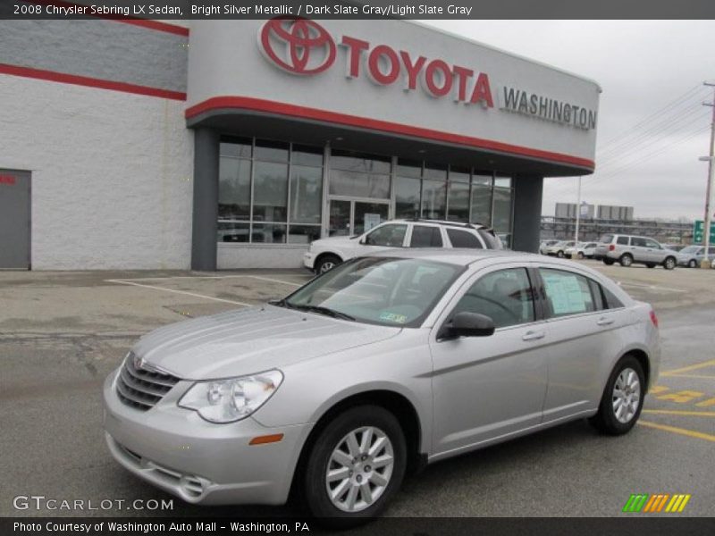 Bright Silver Metallic / Dark Slate Gray/Light Slate Gray 2008 Chrysler Sebring LX Sedan