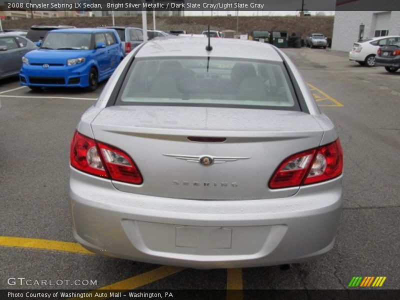 Bright Silver Metallic / Dark Slate Gray/Light Slate Gray 2008 Chrysler Sebring LX Sedan