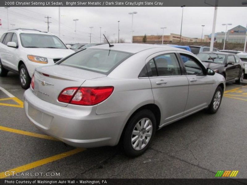 Bright Silver Metallic / Dark Slate Gray/Light Slate Gray 2008 Chrysler Sebring LX Sedan