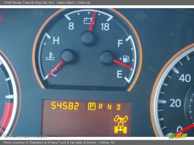 Galaxy Black / Charcoal 2008 Nissan Titan SE King Cab 4x4