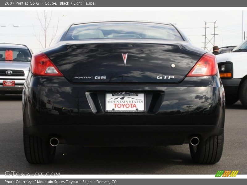 Black / Light Taupe 2007 Pontiac G6 GTP Coupe