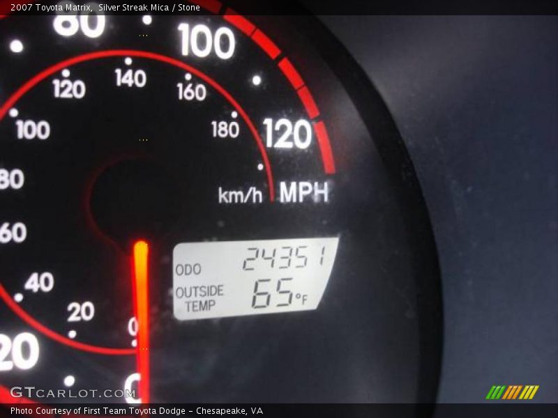 Silver Streak Mica / Stone 2007 Toyota Matrix