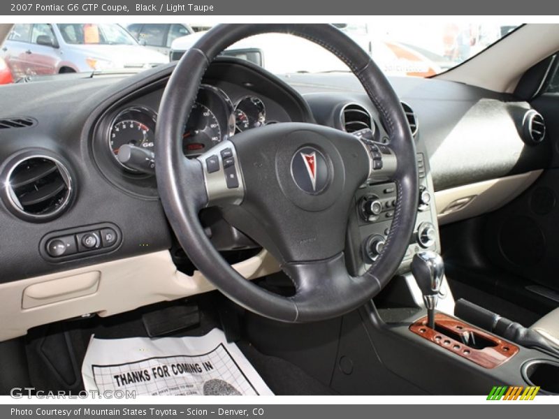 Black / Light Taupe 2007 Pontiac G6 GTP Coupe