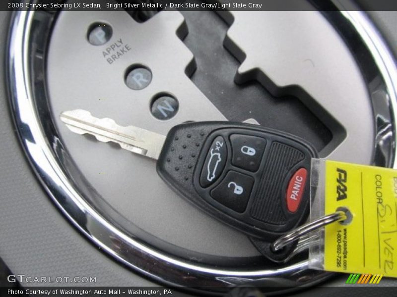 Bright Silver Metallic / Dark Slate Gray/Light Slate Gray 2008 Chrysler Sebring LX Sedan